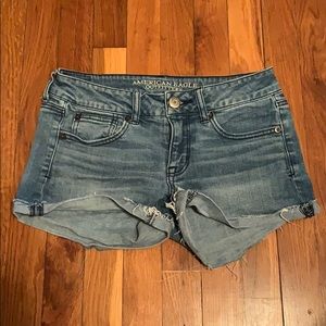 American Eagle Shortie Super Stretch Jean Shorts.